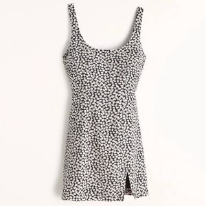 abercrombie & fitch 90s scoopneck slip mini dress
